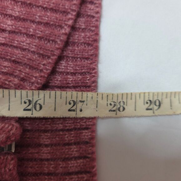 Blair Womens Large Red Full Zip Mock Neck Acrylic Sleeveless Sweater Vest - Picture 7 of 7